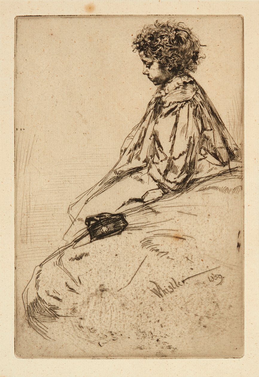Bibi Lalouette door James Abbott McNeill Whistler
