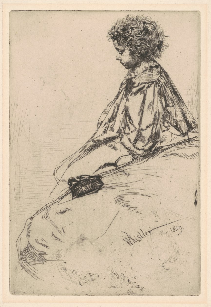 Bibi Lalouette door James Abbott McNeill Whistler