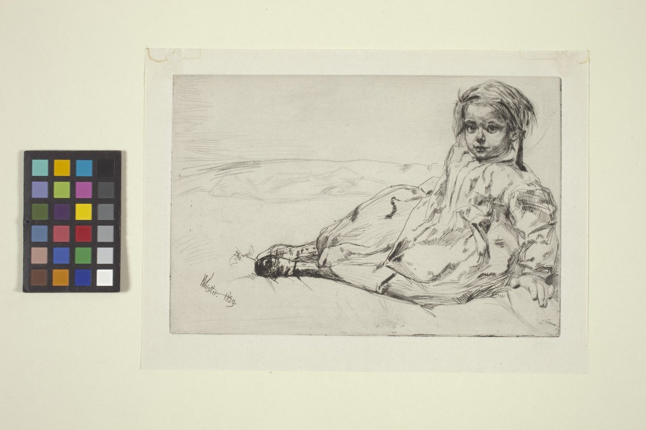 Bibi Valentin door James Abbott McNeill Whistler