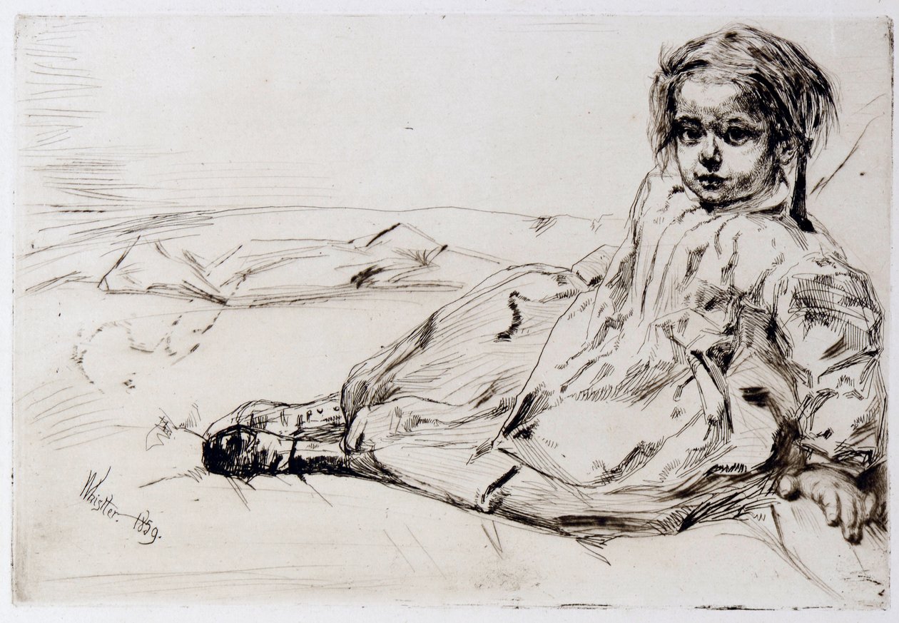 Bibi Valentin door James Abbott McNeill Whistler