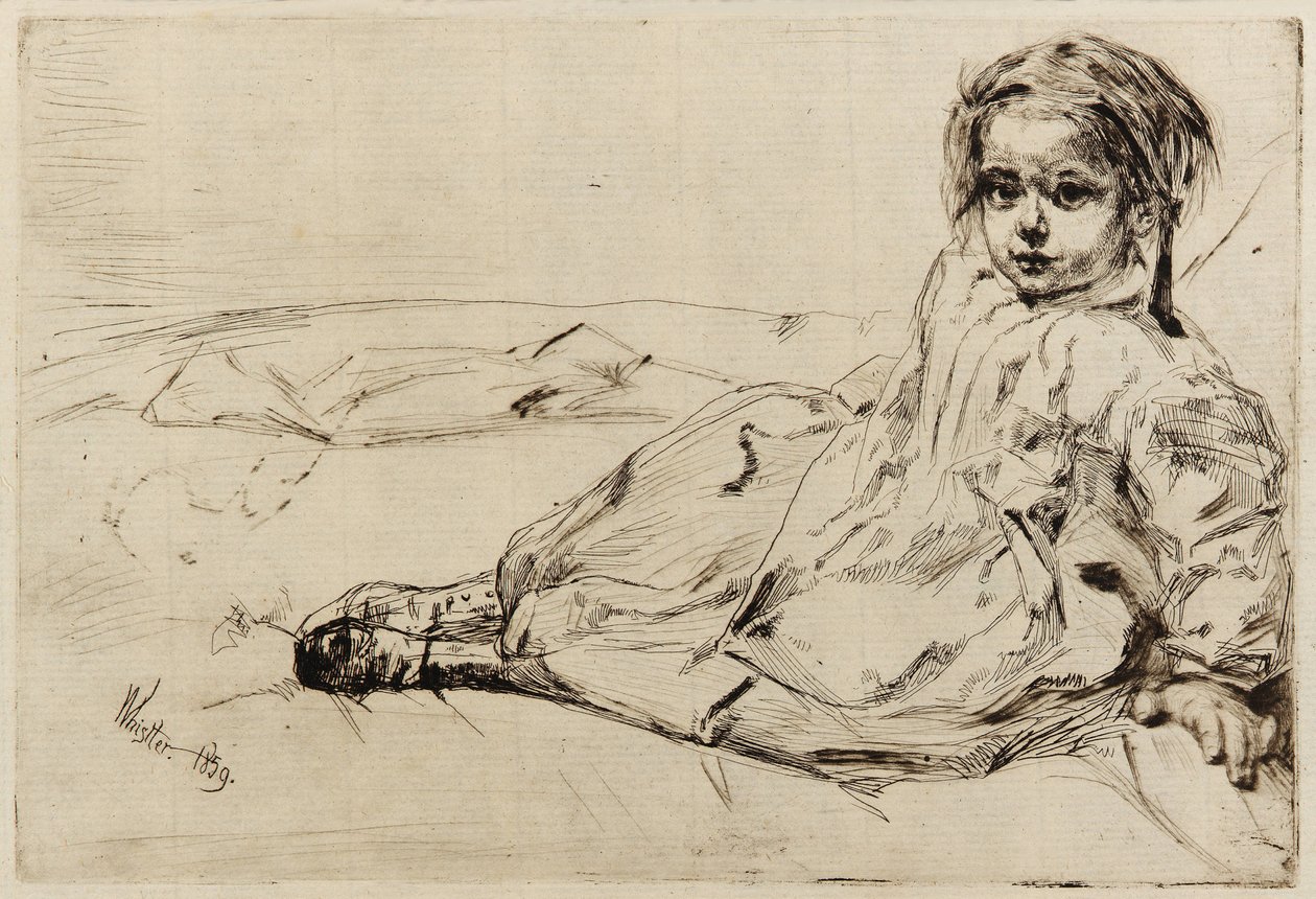 Bibi Valentin, 1859 door James Abbott McNeill Whistler
