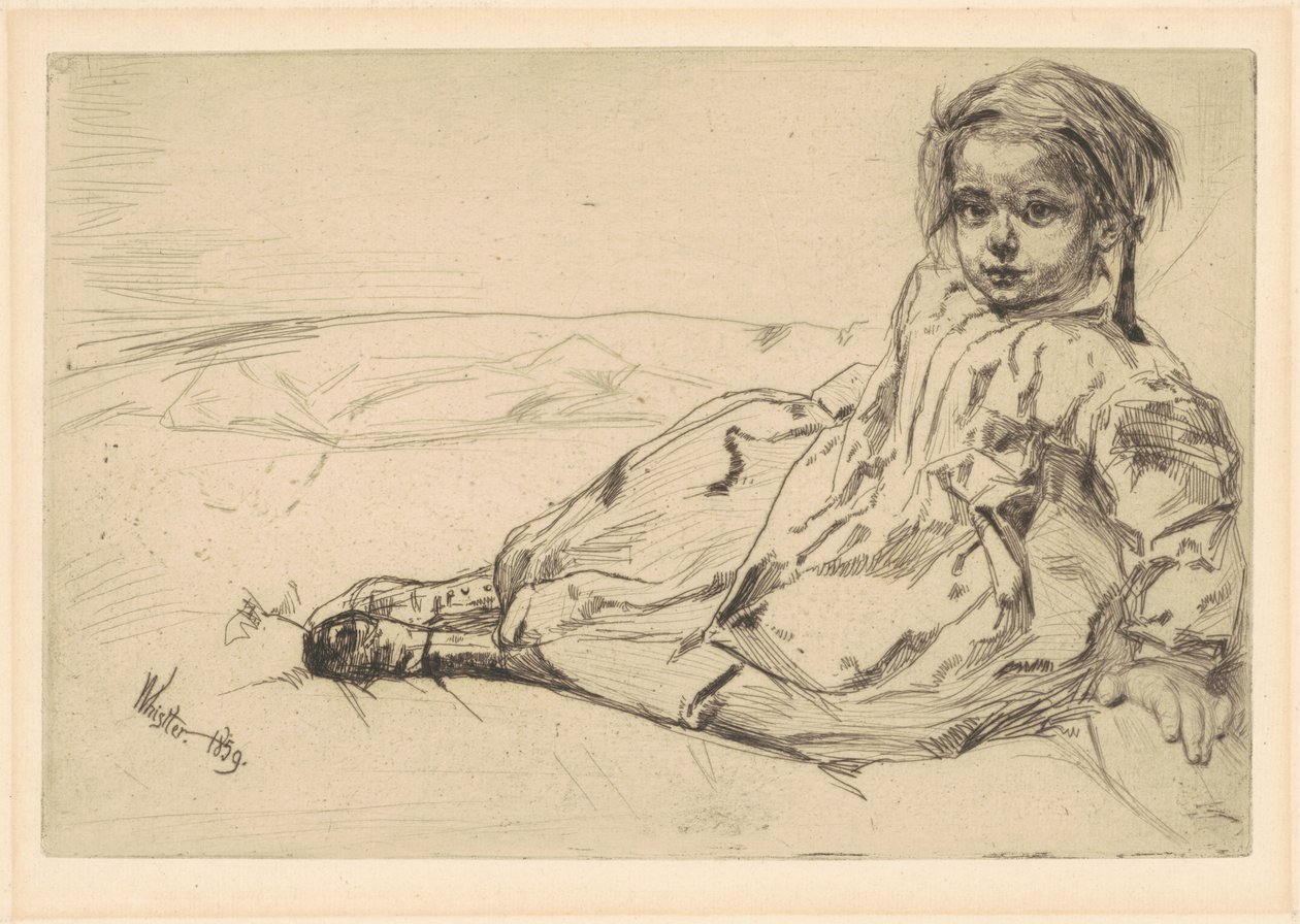 Bibi Valentin, 1859 door James Abbott McNeill Whistler