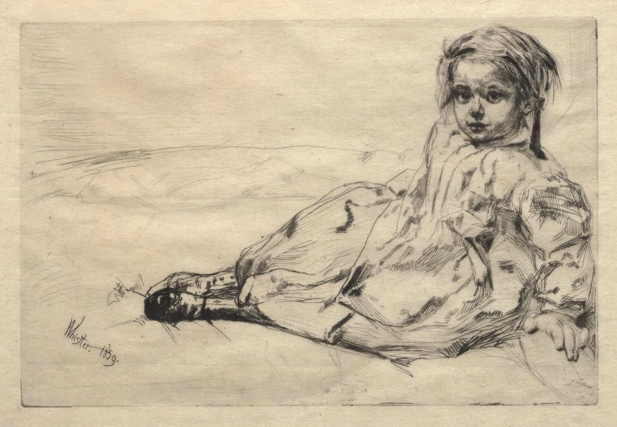 Bibi Valentin door James Abbott McNeill Whistler
