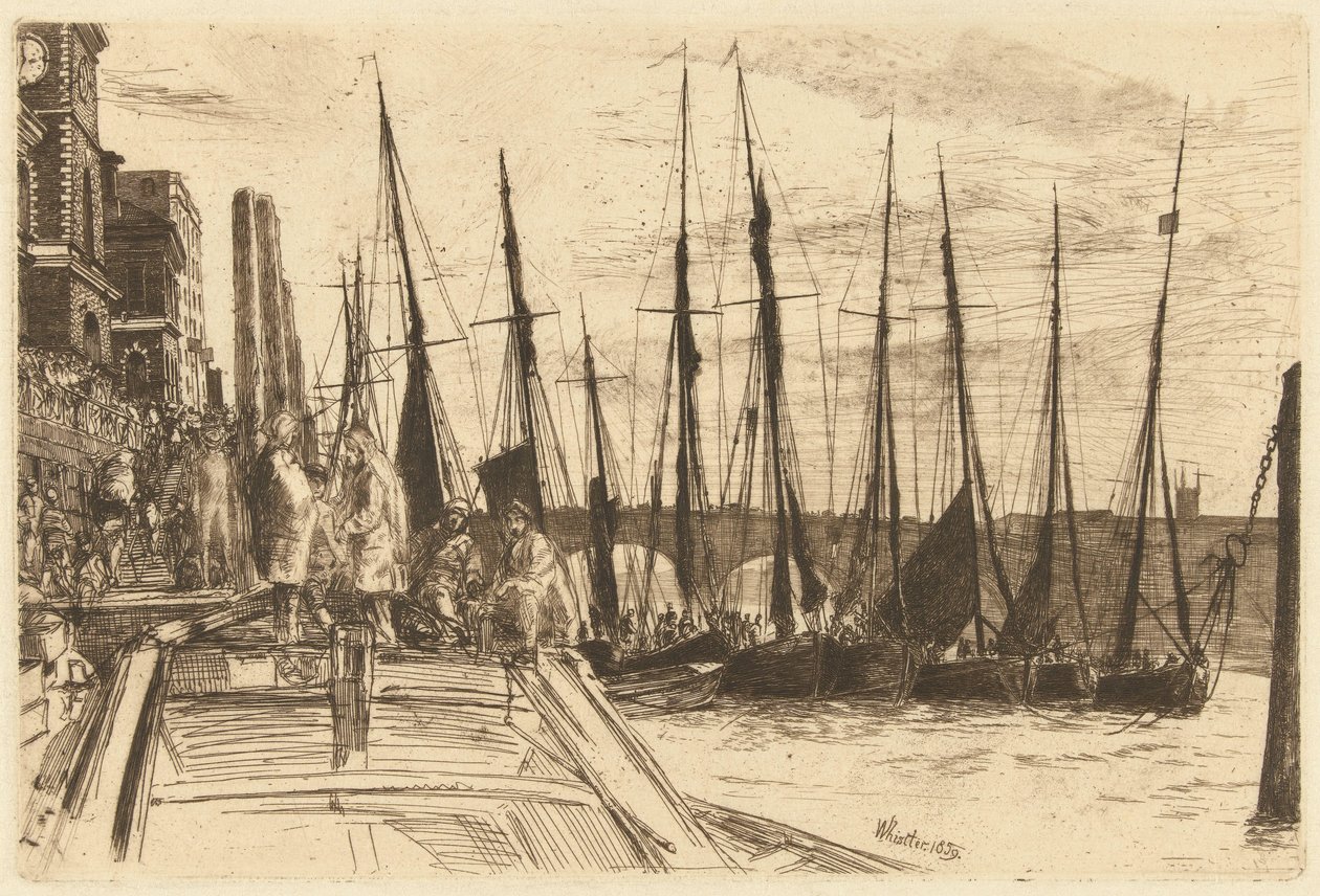 Billingsgate door James Abbott McNeill Whistler