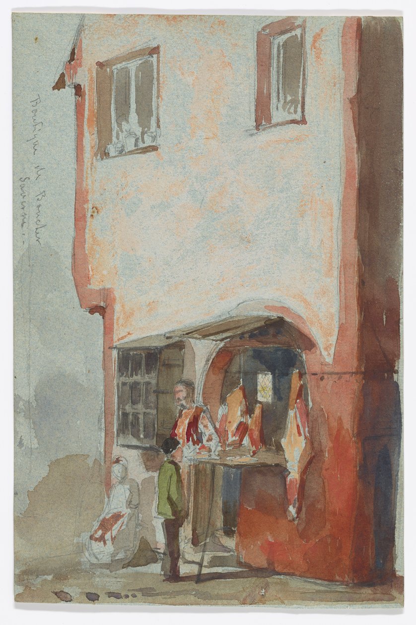 Slagerij–Saverne door James Abbott McNeill Whistler