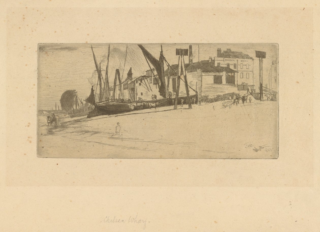 Chelsea Wharf door James Abbott McNeill Whistler