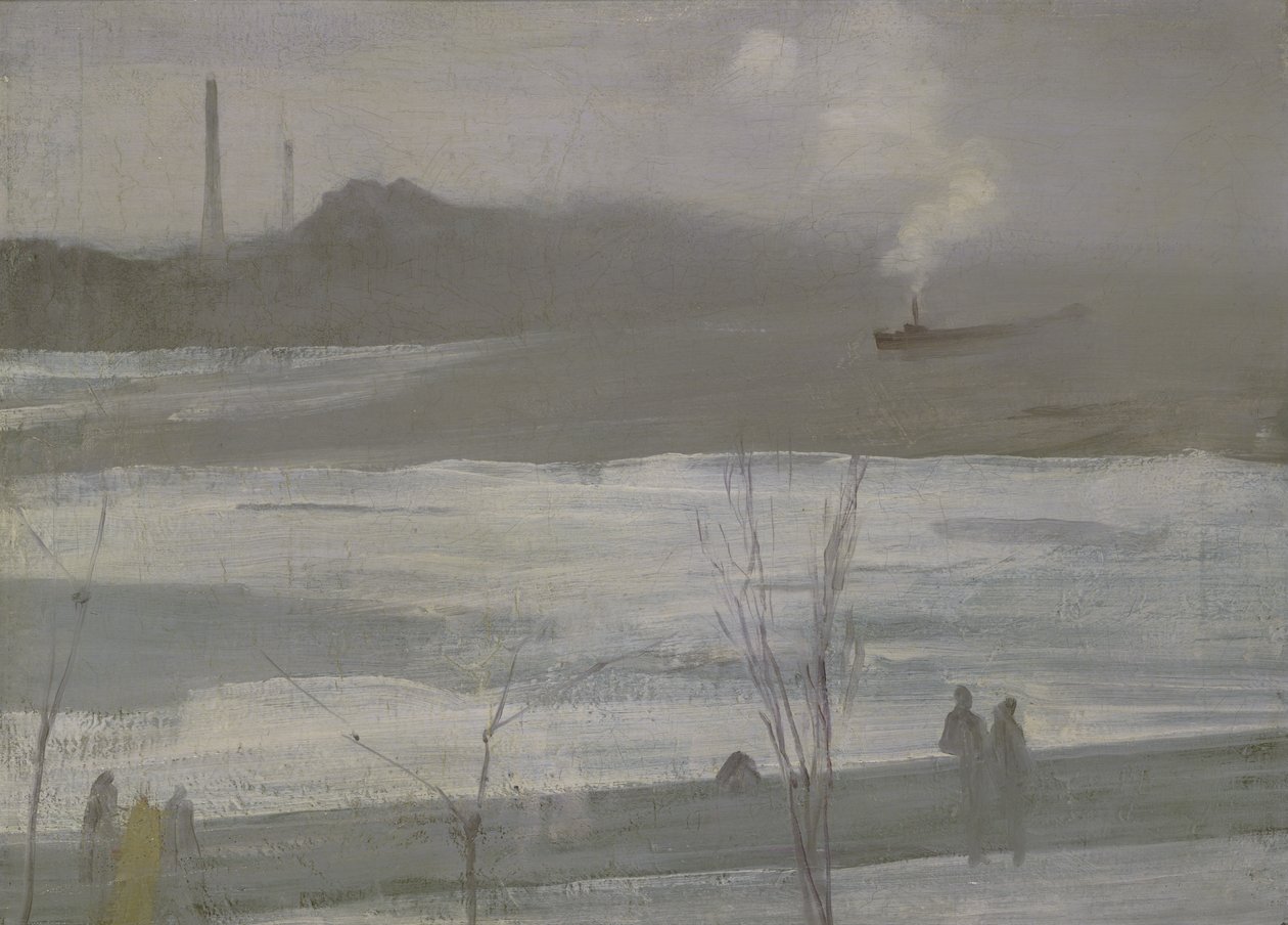 Chelsea op IJs door James Abbott McNeill Whistler
