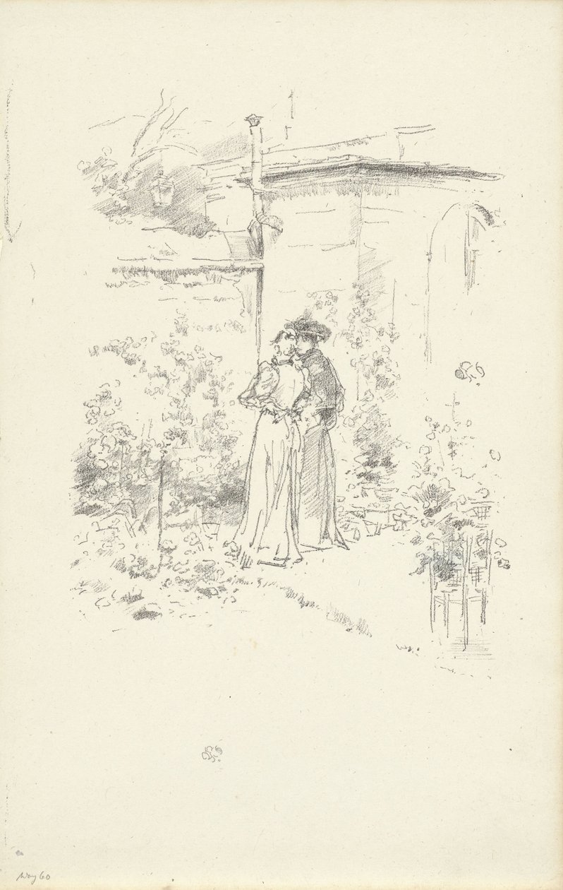 Vertrouwelijkheden in de tuin door James Abbott McNeill Whistler