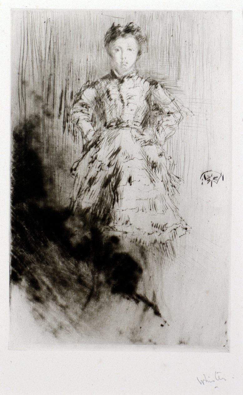 Elinor Leyland door James Abbott McNeill Whistler