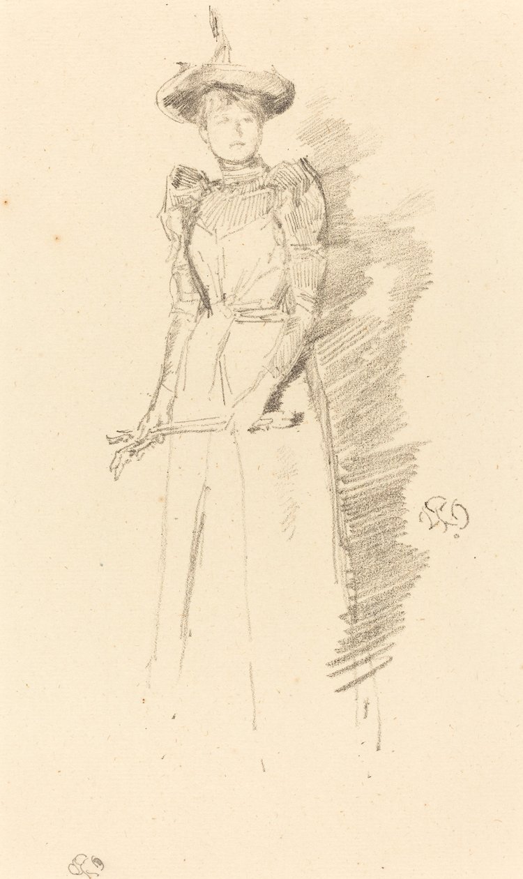 Gants de Suède, 1890 door James Abbott McNeill Whistler