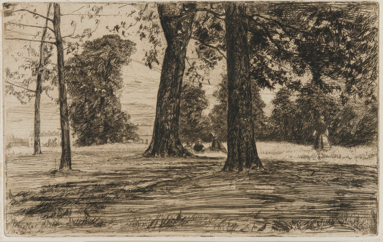 Greenwich Park door James Abbott McNeill Whistler