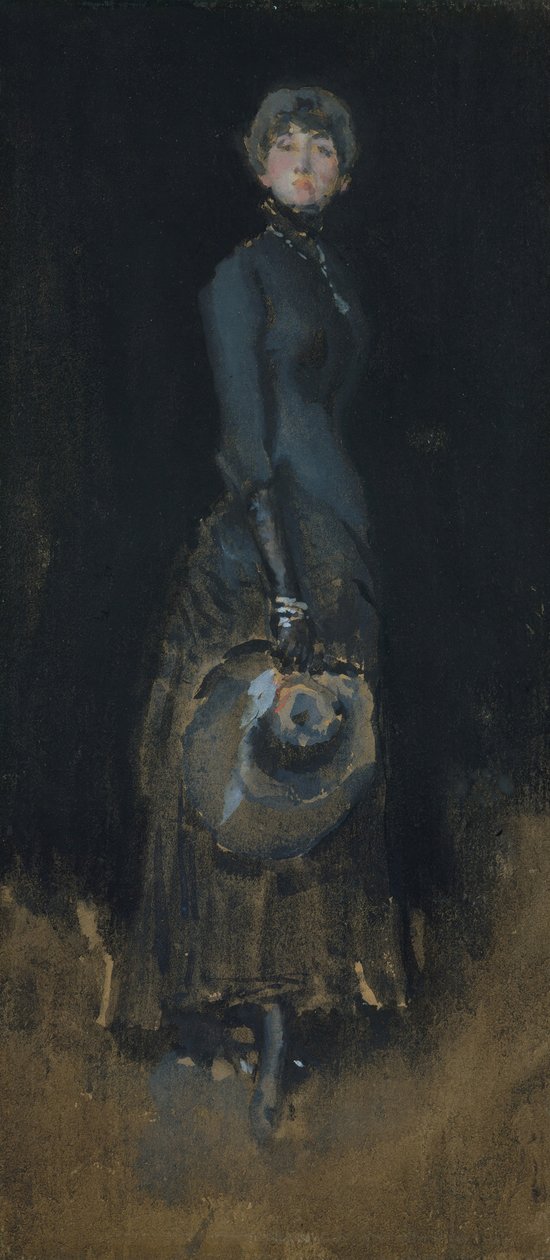 Dame in Grijs, ca. 1883 door James Abbott McNeill Whistler