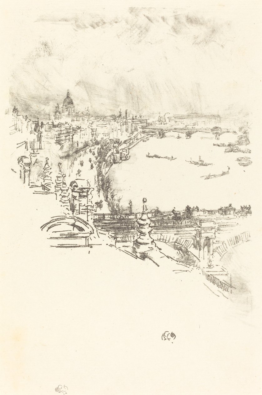 Klein Londen door James Abbott McNeill Whistler