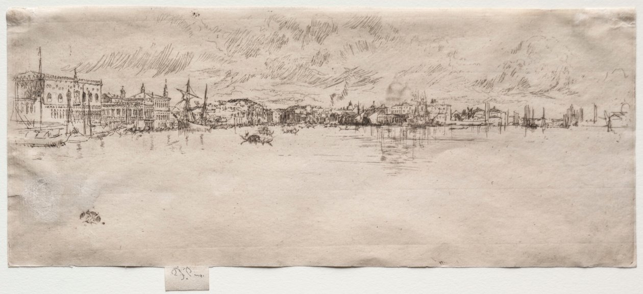 Lang Venetië door James Abbott McNeill Whistler