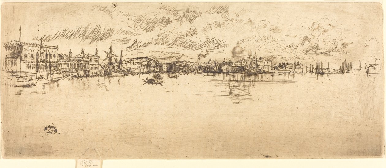 Lang Venetië door James Abbott McNeill Whistler