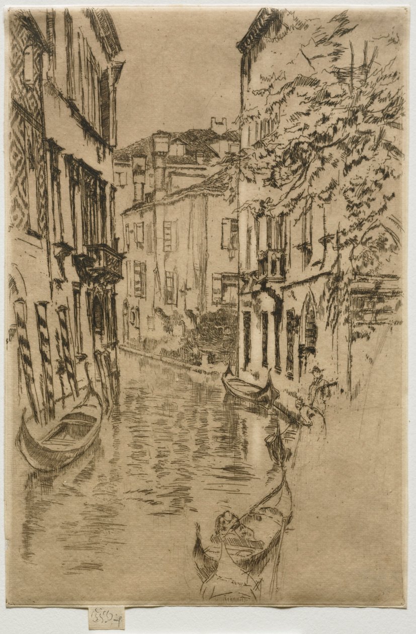 Rustig kanaal door James Abbott McNeill Whistler