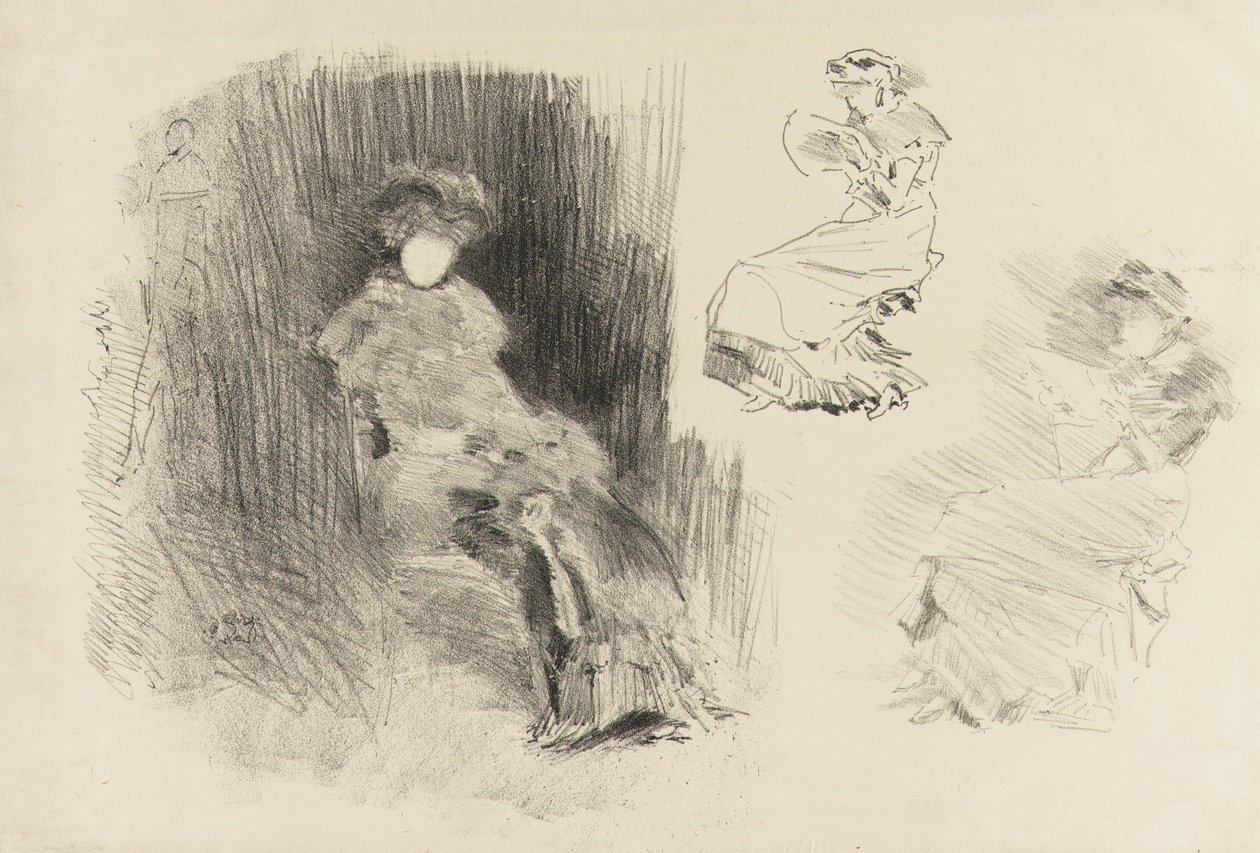 Lezen door James Abbott McNeill Whistler