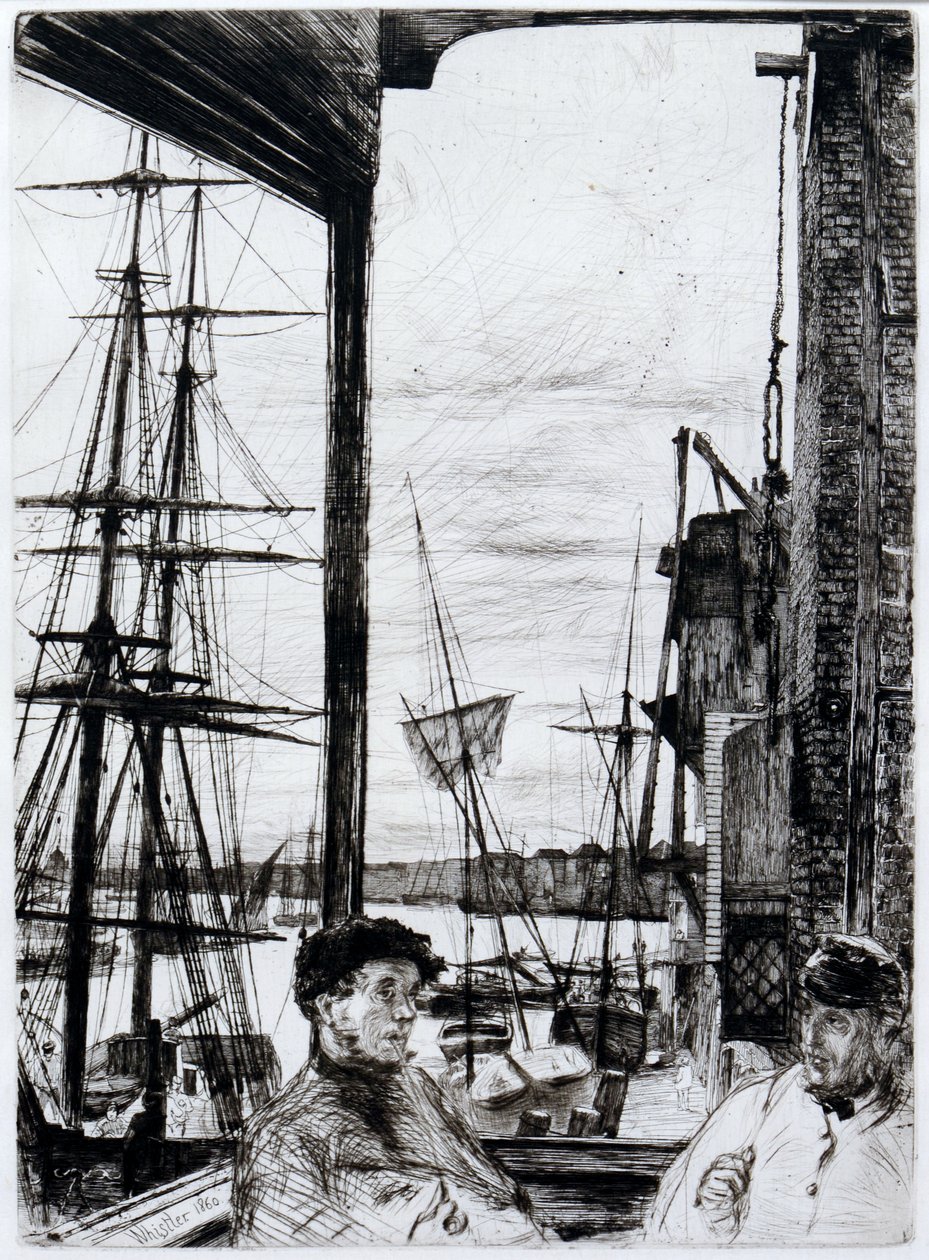 Rotherhithe (of Wapping) door James Abbott McNeill Whistler