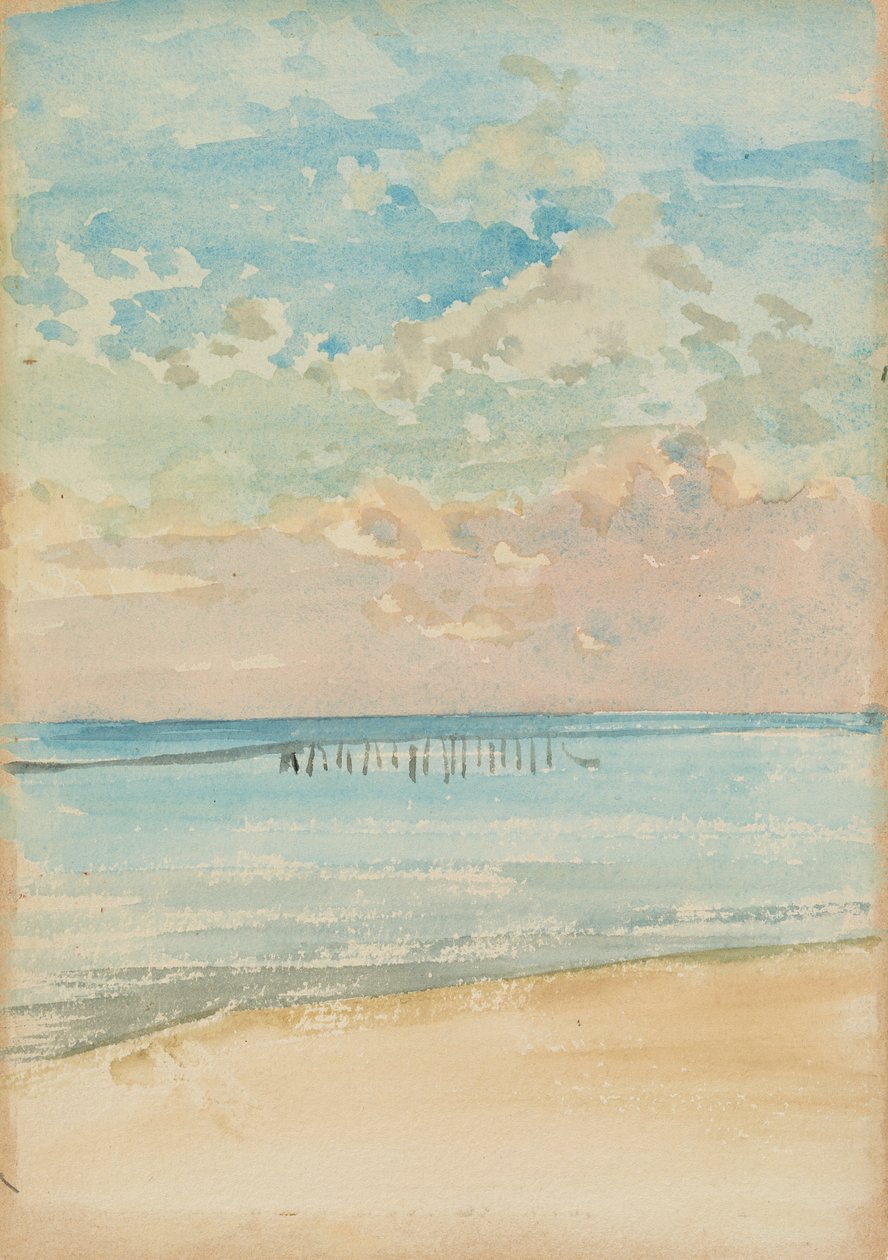 Southend - Zonsondergang door James Abbott McNeill Whistler