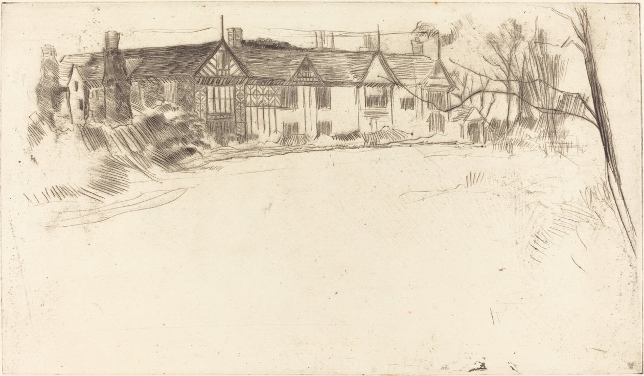 Speke Hall, No.2 door James Abbott McNeill Whistler