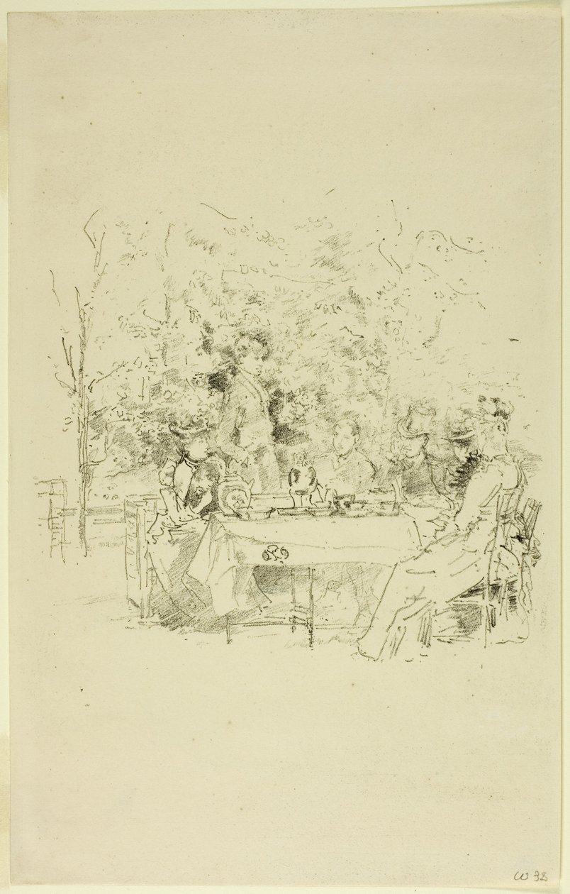 De tuin door James Abbott McNeill Whistler