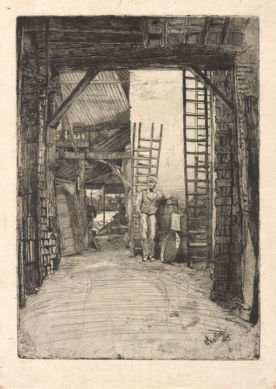 De kalkbrander, 1859 door James Abbott McNeill Whistler