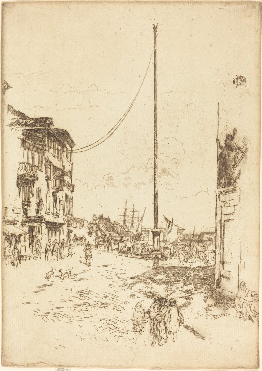 De Kleine Mast, 1880 door James Abbott McNeill Whistler