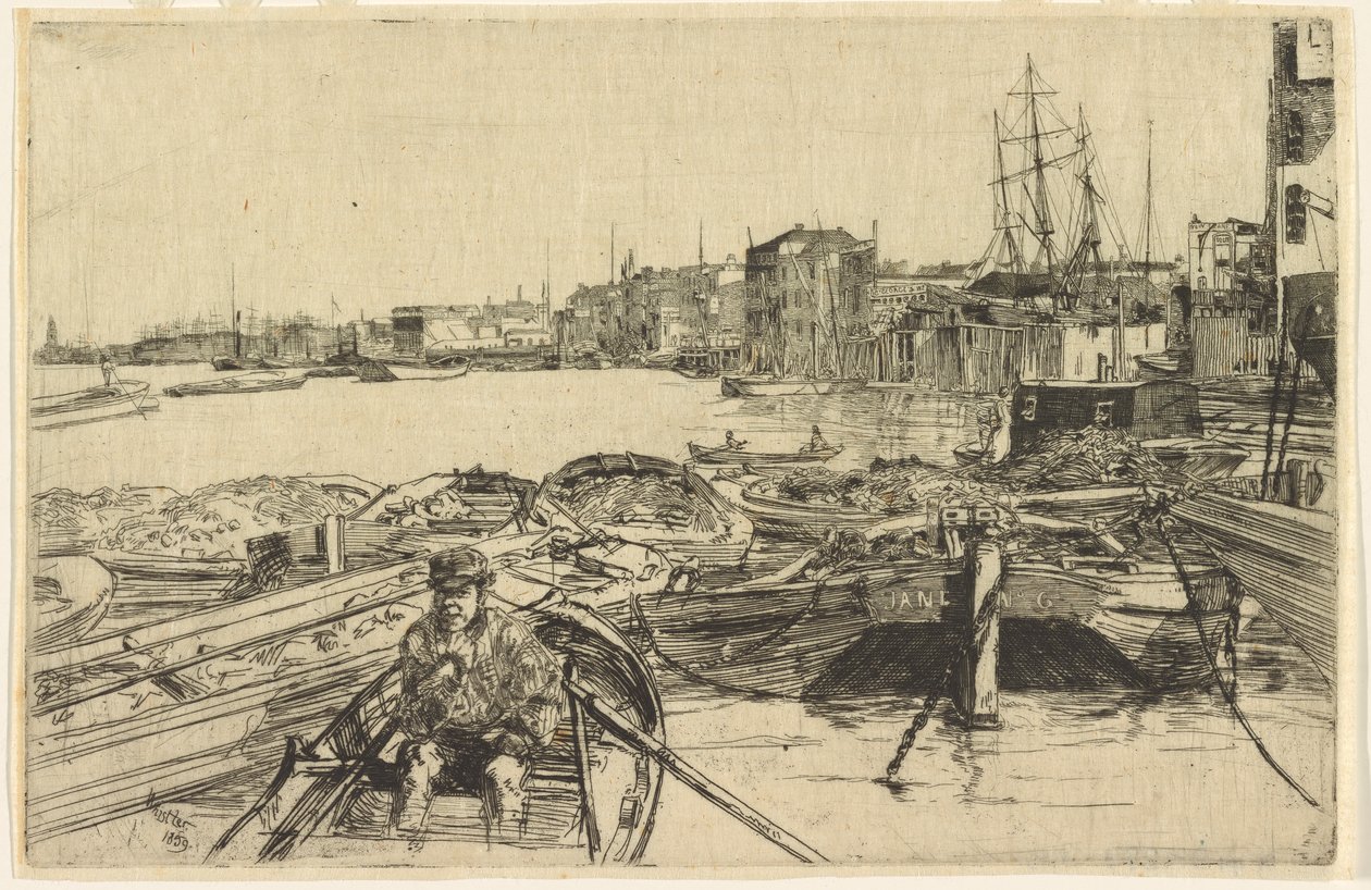 De Vijver door James Abbott McNeill Whistler