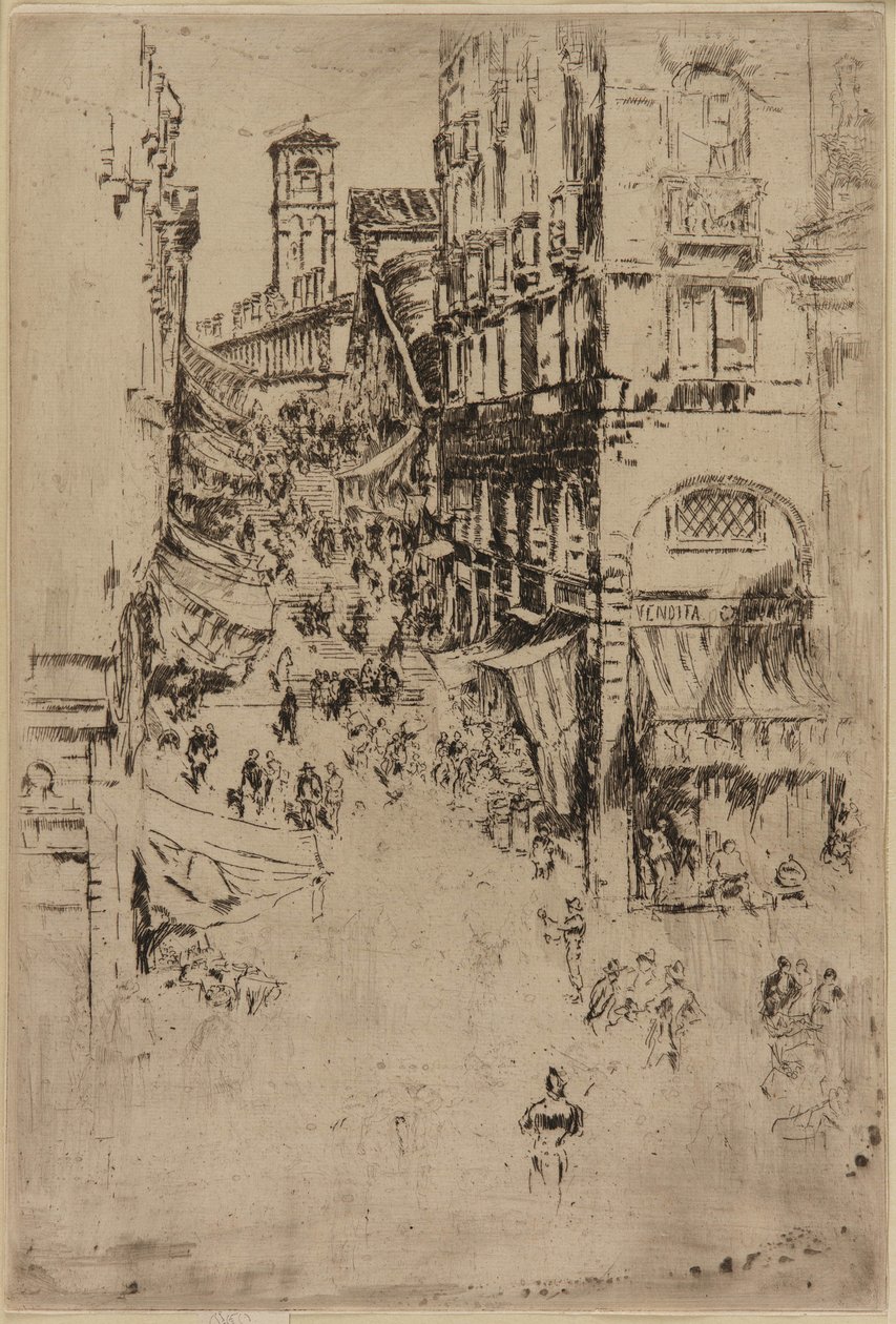 De Rialto door James Abbott McNeill Whistler