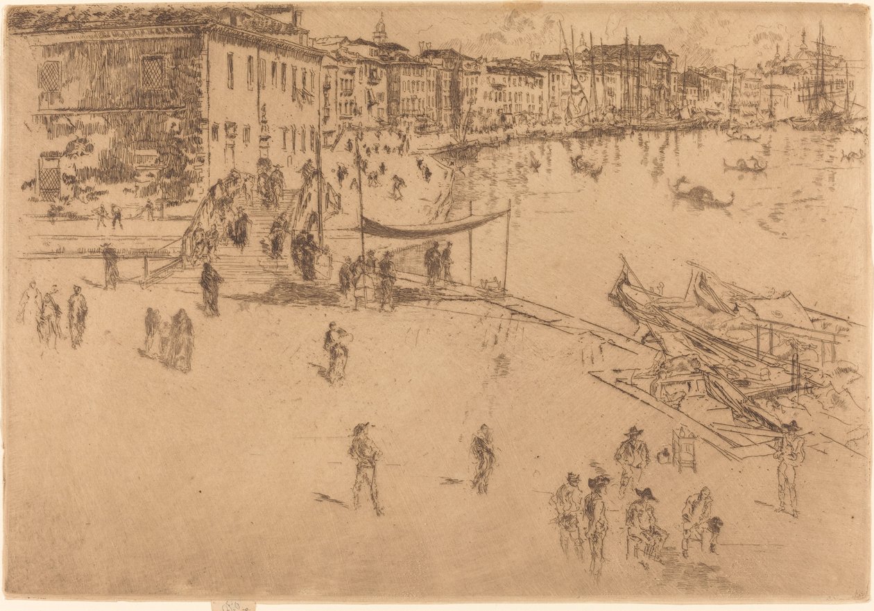 De Riva, Nr. II, 1880 door James Abbott McNeill Whistler