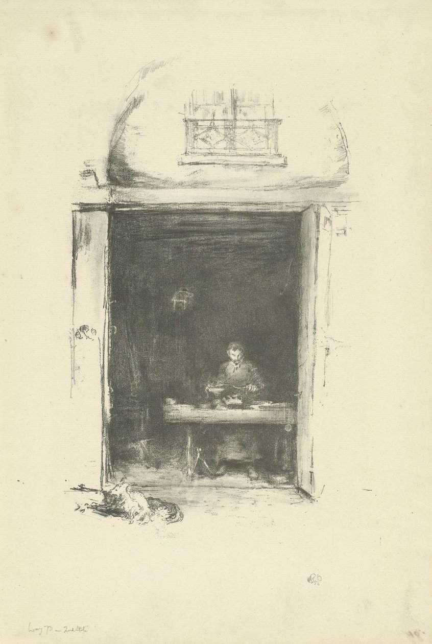 The Smith, Passage du Dragon door James Abbott McNeill Whistler