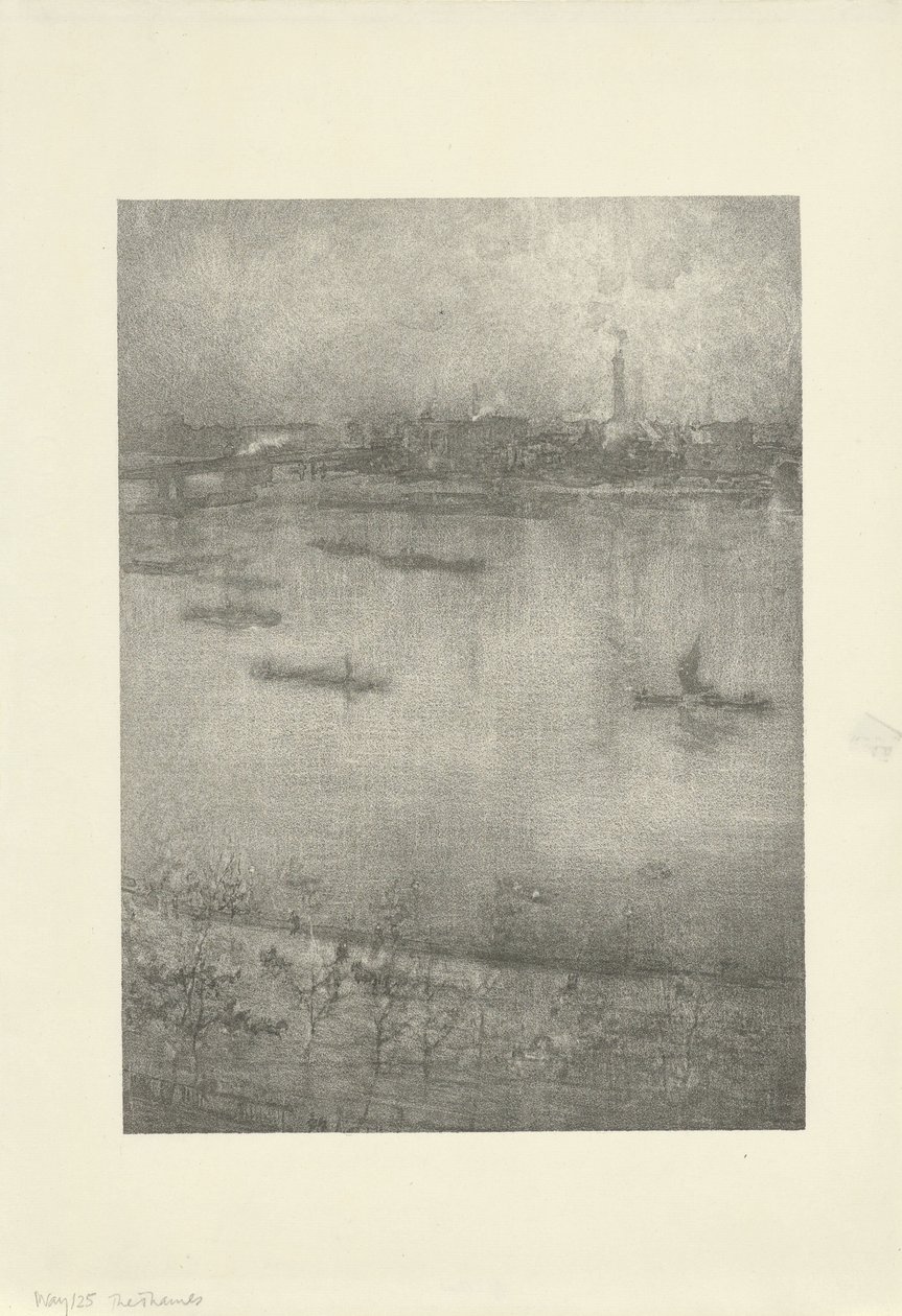 De Theems door James Abbott McNeill Whistler