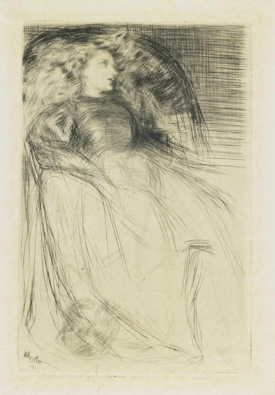 Vermoeid door James Abbott McNeill Whistler
