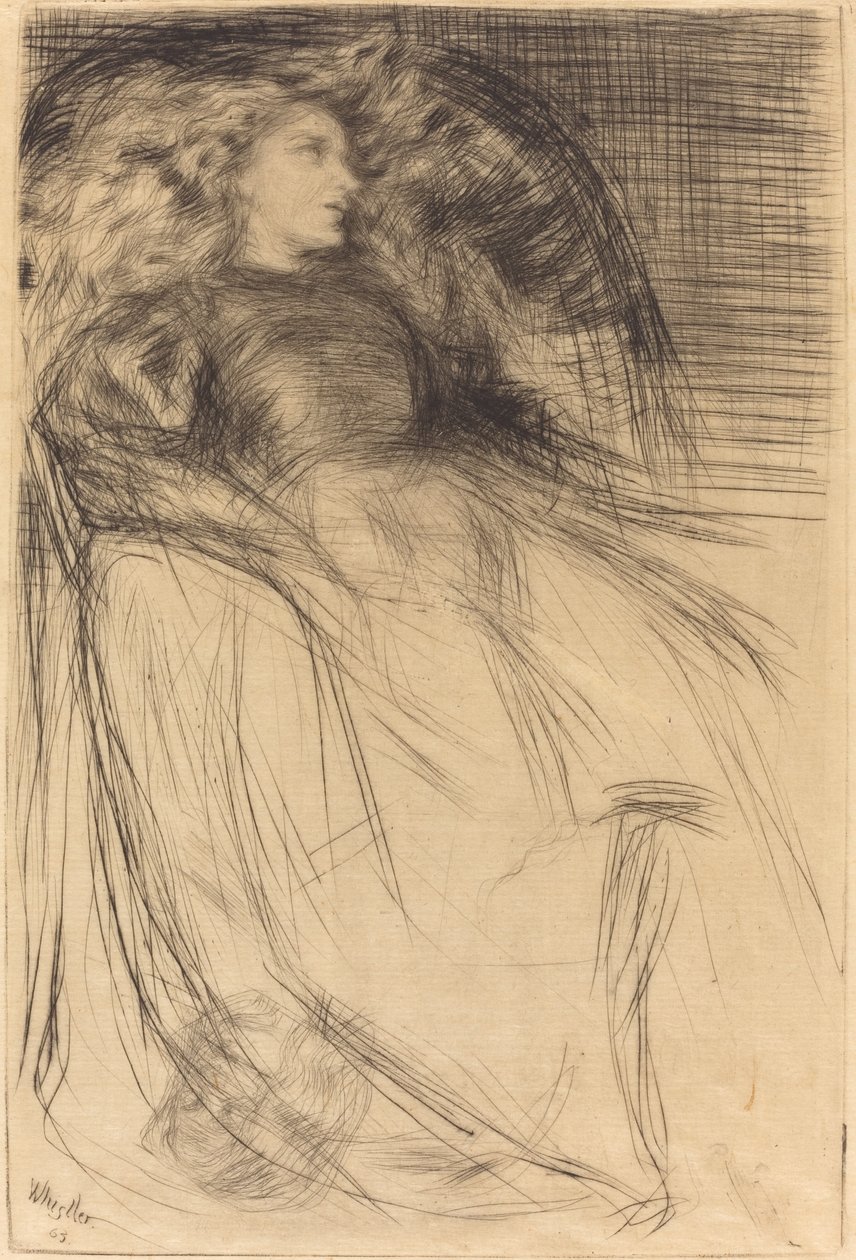 Vermoeid door James Abbott McNeill Whistler
