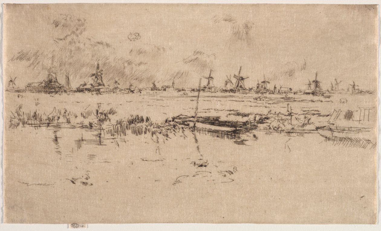Zaandam door James Abbott McNeill Whistler