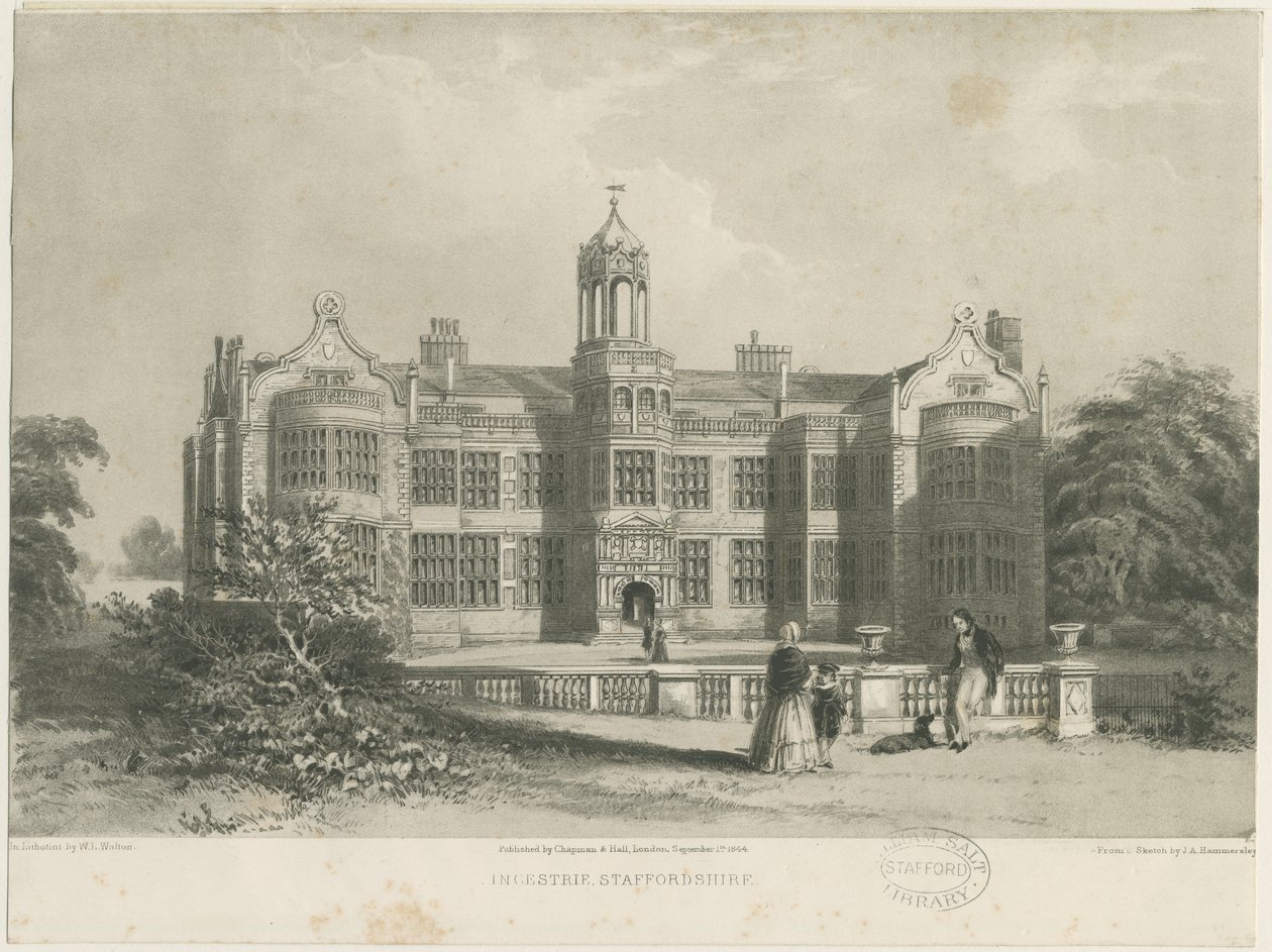 Ingestre Hall door James Astbury Hammersley
