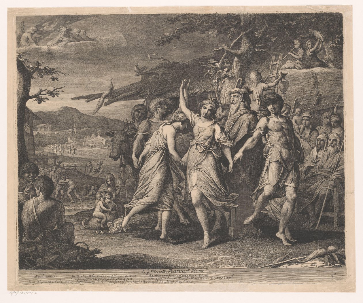 Een Griekse oogst thuis door James Barry