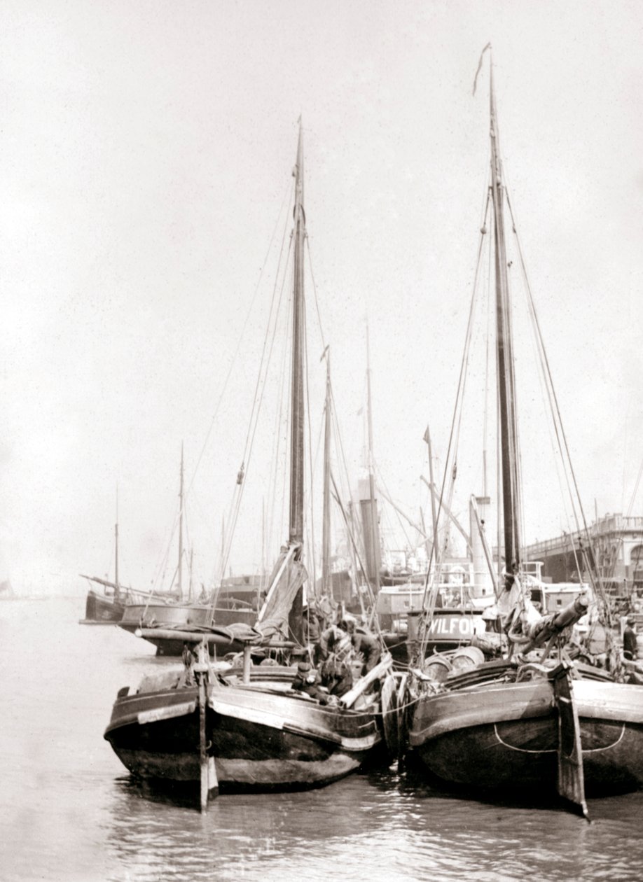 Kanalboten, Rotterdam, 1898 door James Batkin