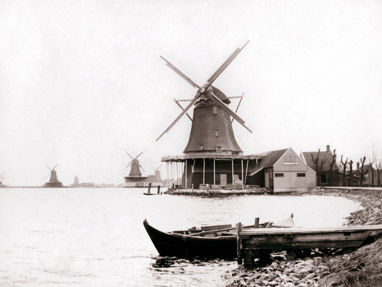 Windmolens, Laandam, Nederland, 1898 door James Batkin