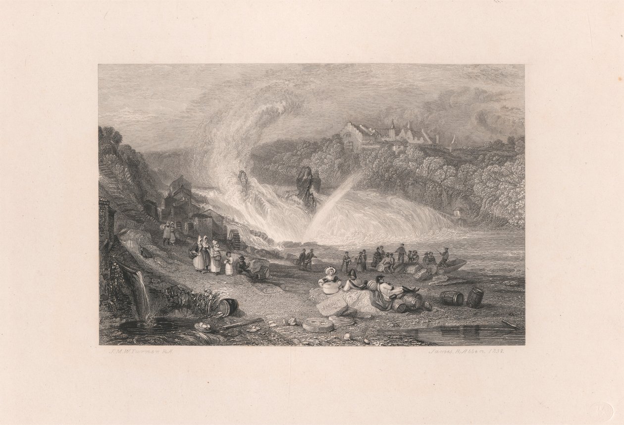 Watervallen van de Rijn door James Baylis Allen