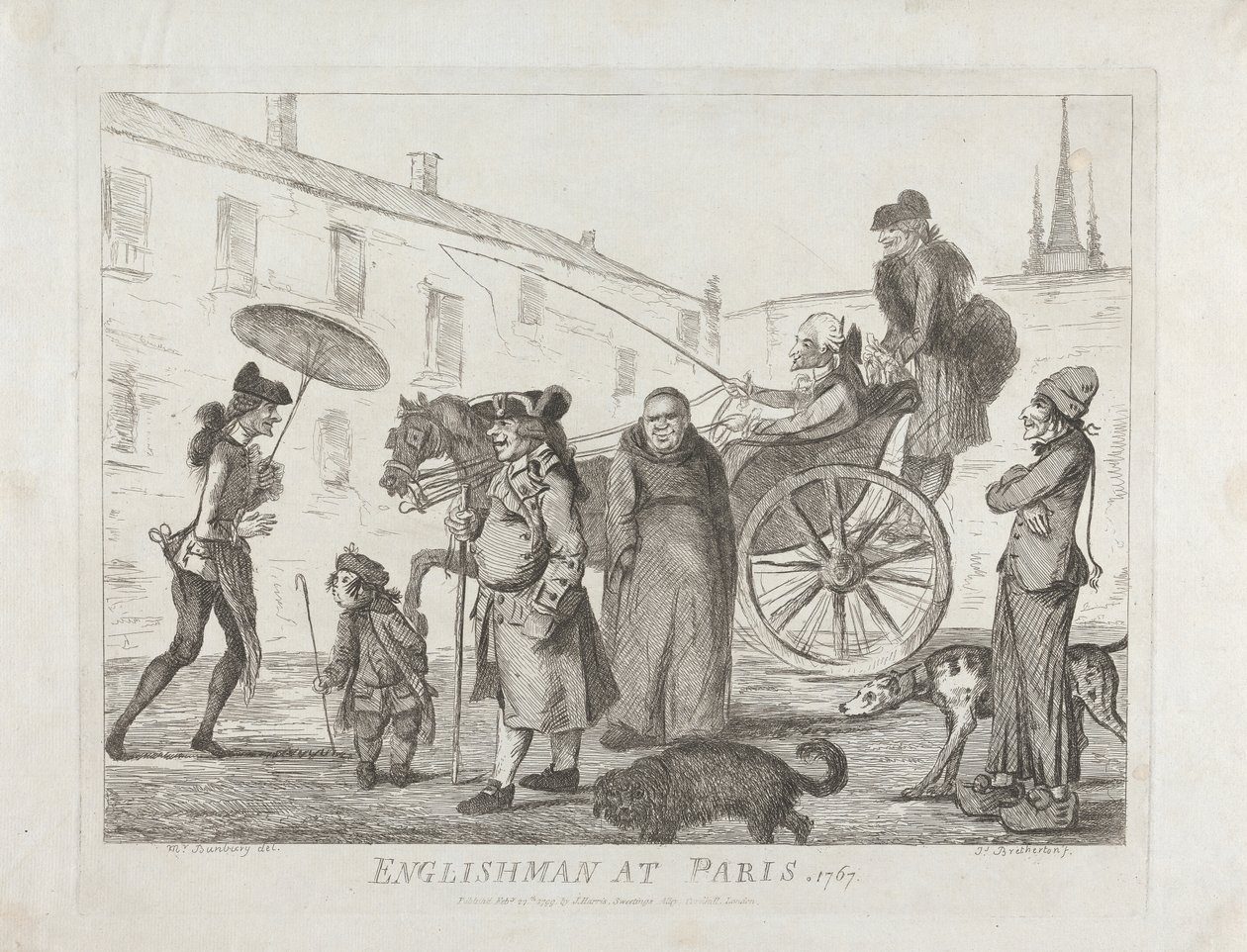 Engelsman in Parijs, 1767 door James Bretherton
