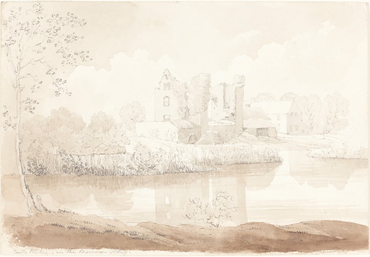 Kasteel Rheban aan de Rivier Barrow, Athy door James Bulwer