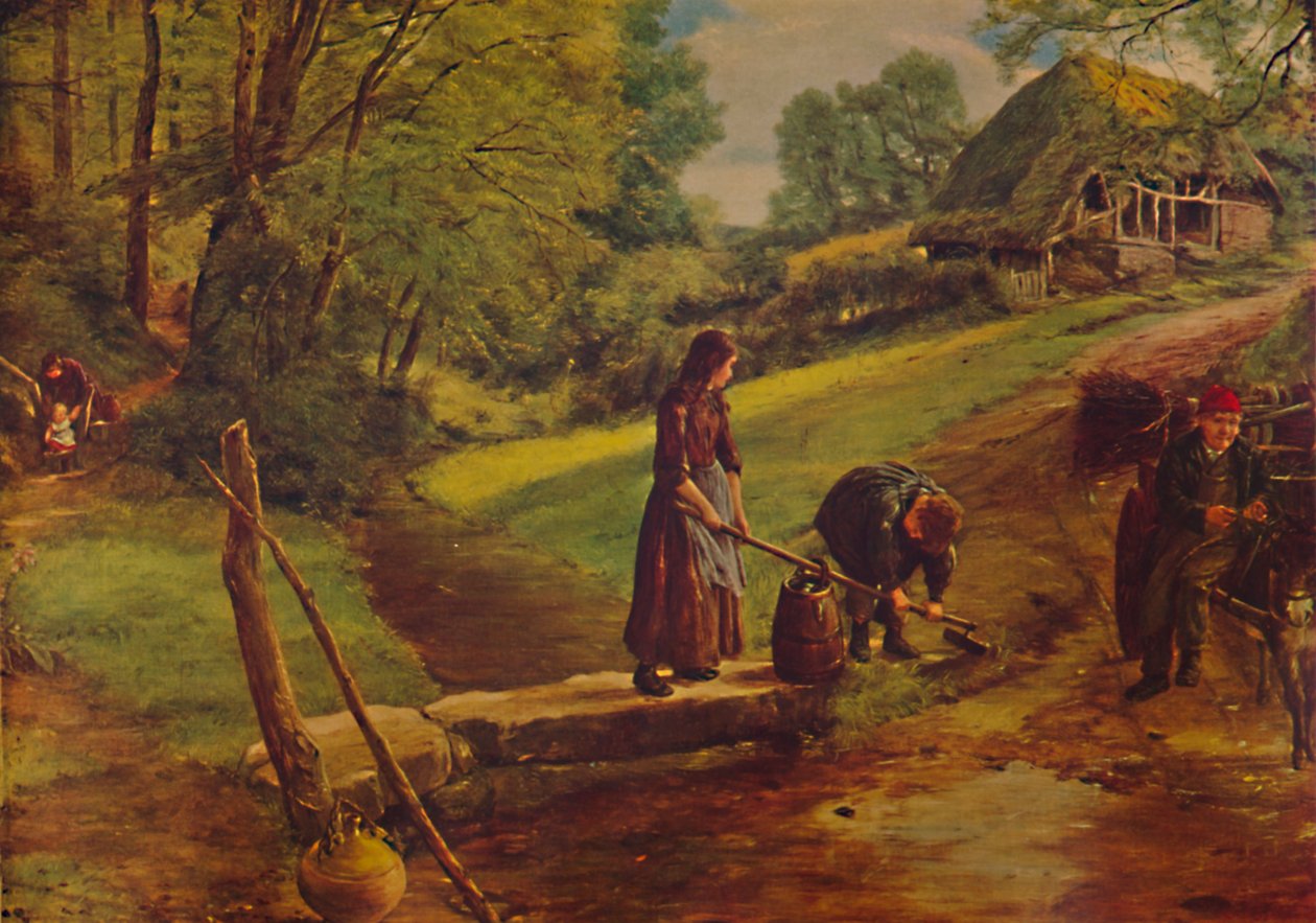 Een Devonshire Stroom, 1864 door James Clarke Hook