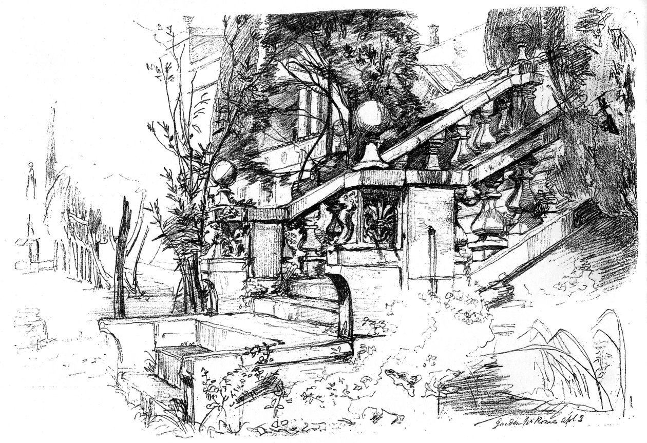 De tuin bij Rome, 1848 ca. 1880-1882 door James Clarke Hook