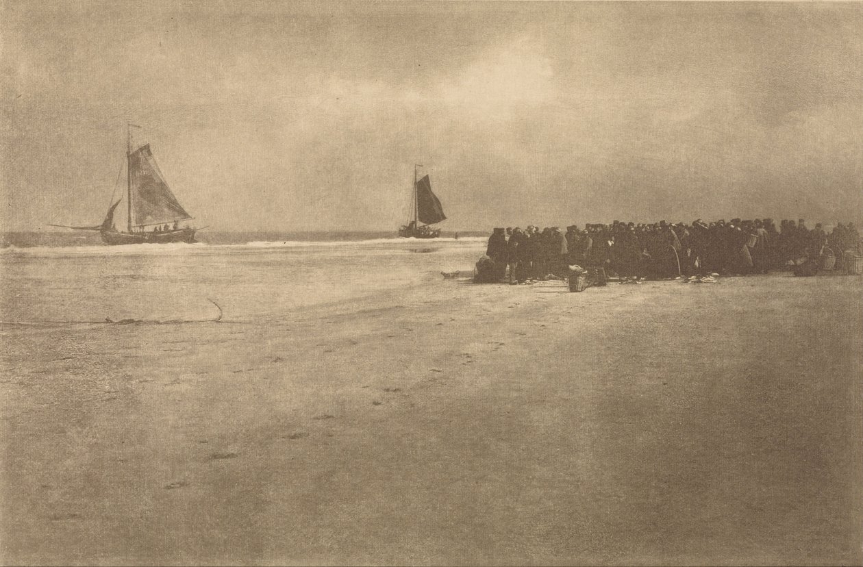 Aan een Nederlandse kust door James Craig Annan