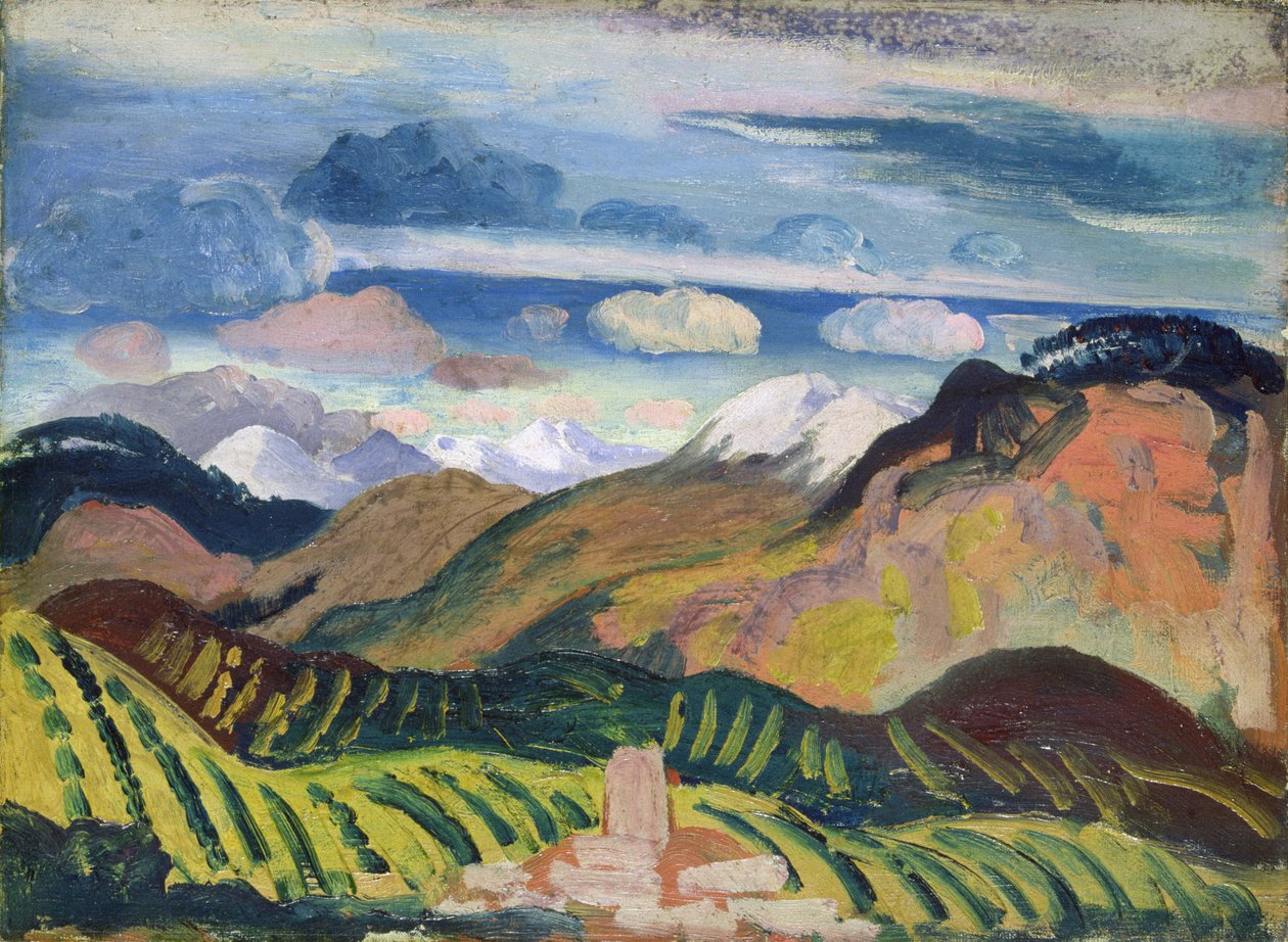 Vernet (Provençaals Landschap) door James Dickson Innes