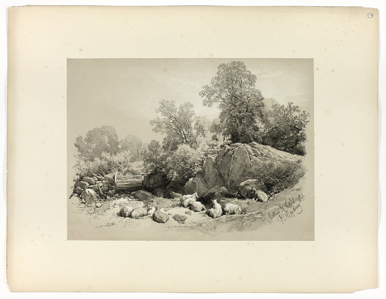 Bettws, N. Wales, uit Picturesque Selections door James Duffield Harding