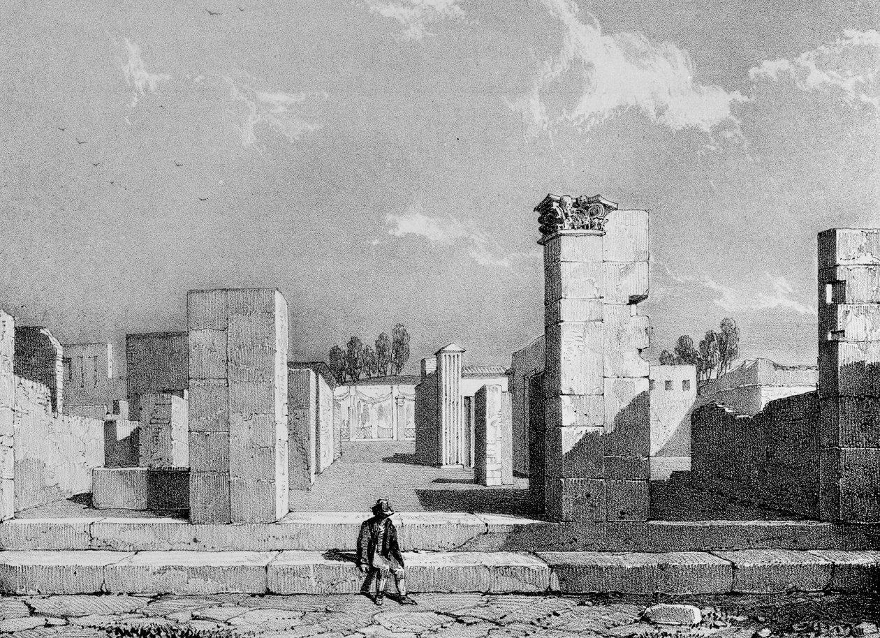 Het huis van Caius Sallust, 1828 door James Duffield Harding