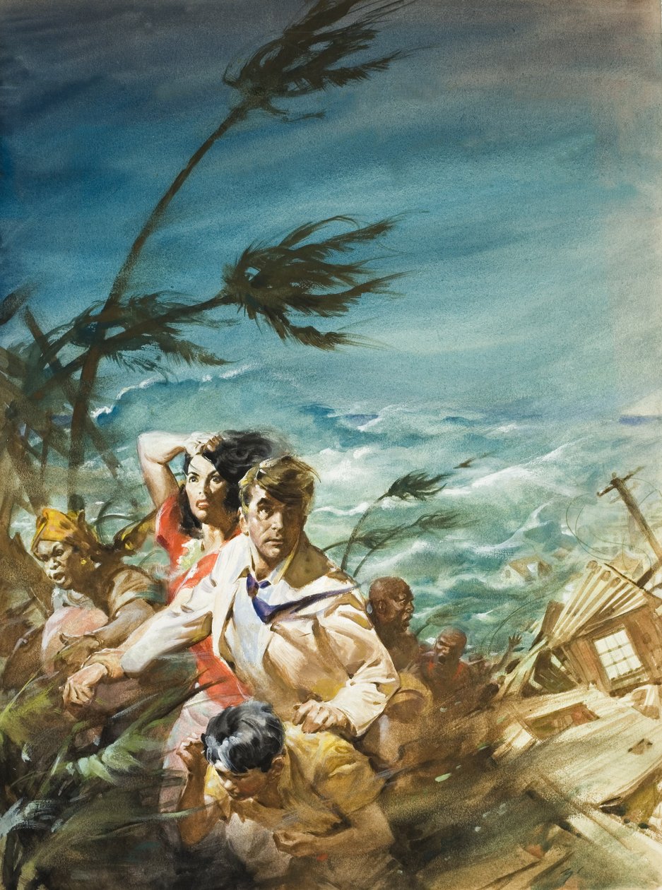 Orkaan (gouache op papier) door James Edwin McConnell