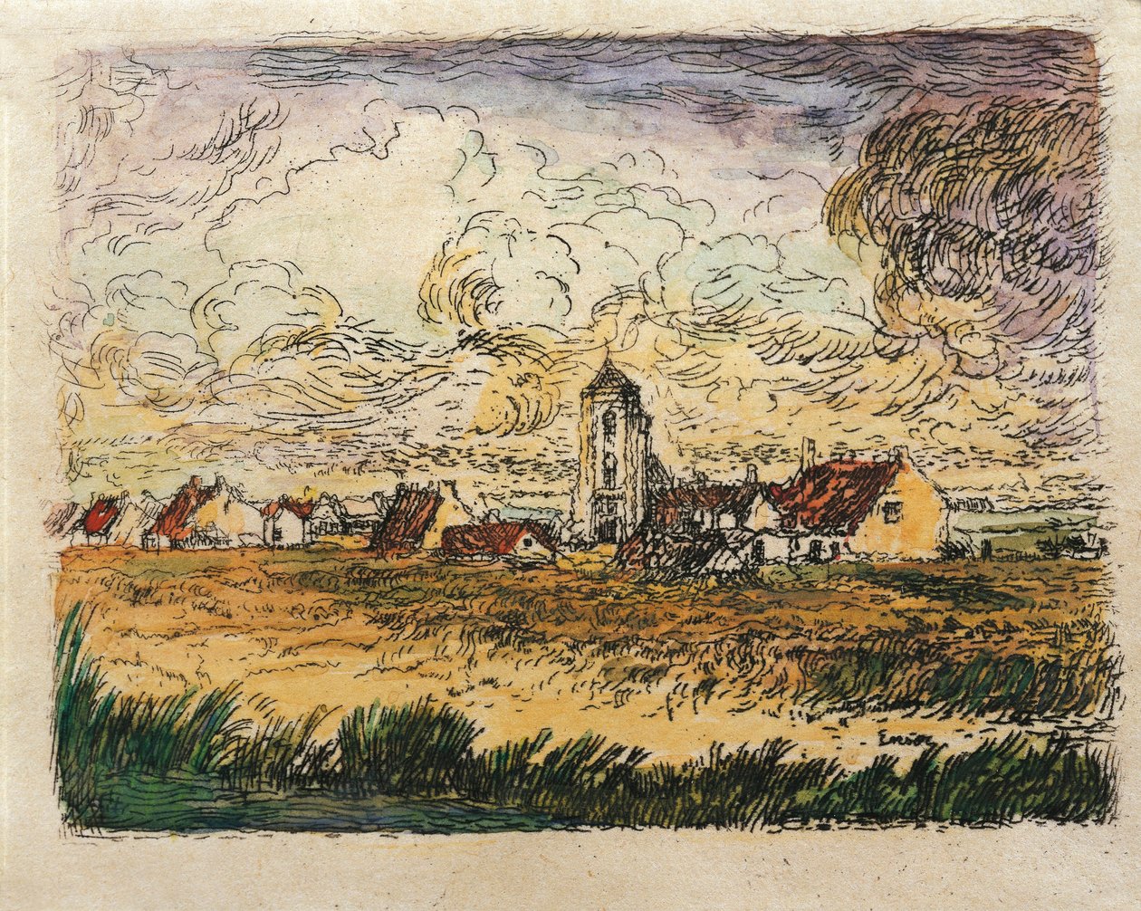 België, Klein Uitzicht op Mariakerke door James Ensor